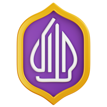 Emblema do logotipo halal  3D Icon