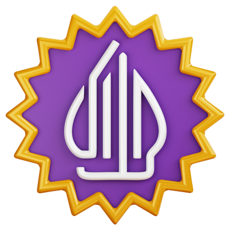 Emblema do logotipo halal  3D Icon