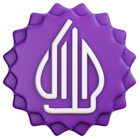 Emblema do logotipo halal  3D Icon