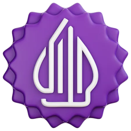 Emblema do logotipo halal  3D Icon