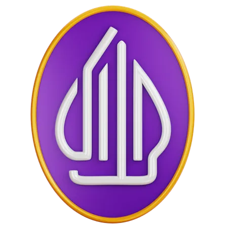 Emblema do logotipo halal  3D Icon