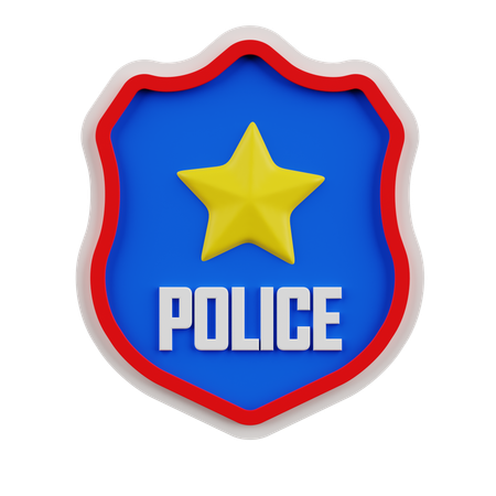 Emblema da polícia  3D Icon