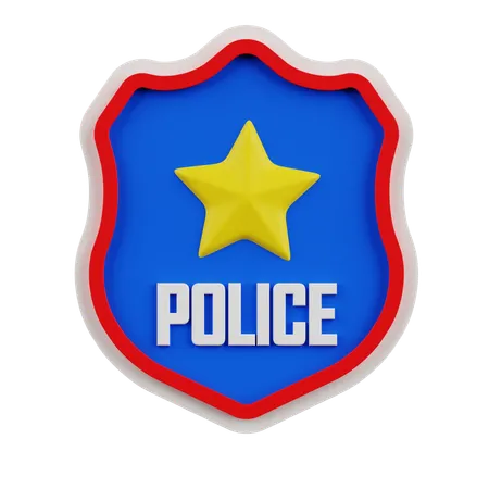 Emblema da polícia  3D Icon