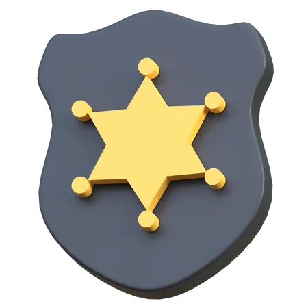 Emblema da polícia  3D Icon