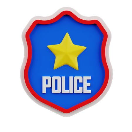 Emblema de la policia  3D Icon