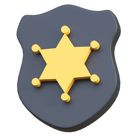 Emblema de la policia  3D Icon