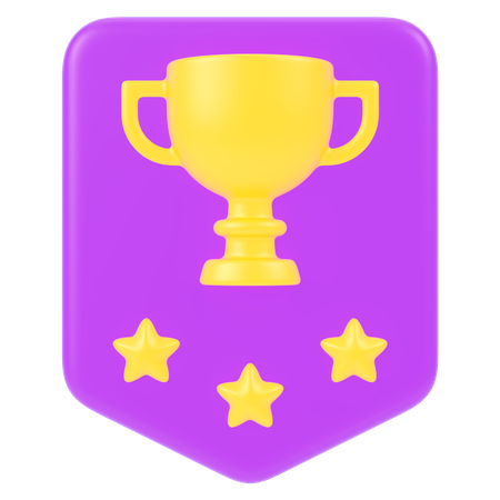 Distintivo de troféu  3D Icon