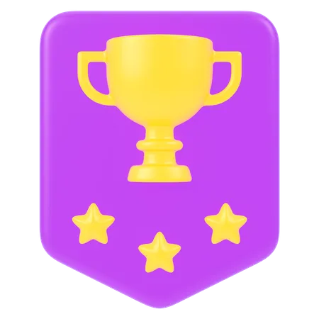 Distintivo de troféu  3D Icon