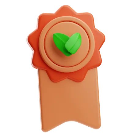 Distintivo verde  3D Icon