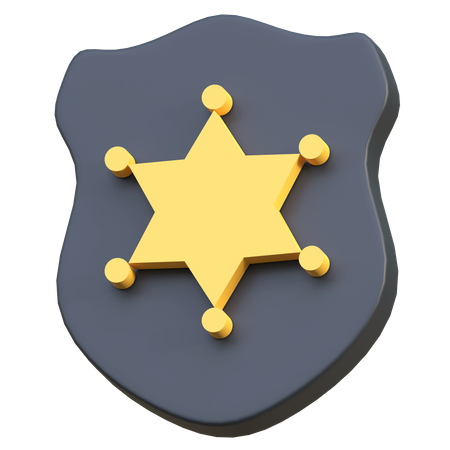 Emblème de la police  3D Icon