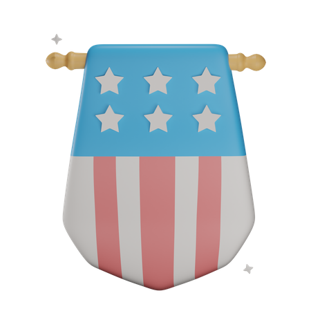 Emblème des États-Unis  3D Illustration