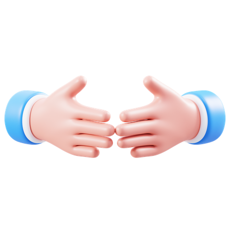 Embrace Hand Gesture  3D Icon