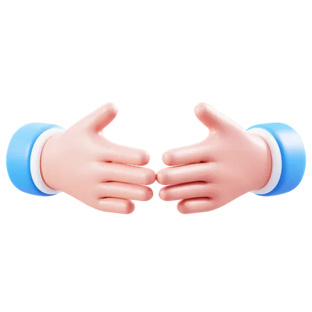 Embrace Hand Gesture  3D Icon