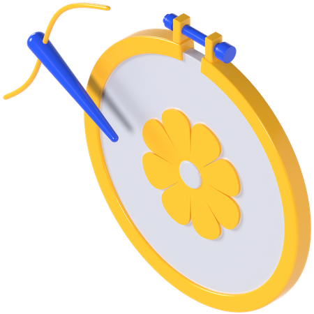 Embroidery  3D Icon
