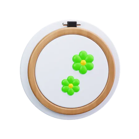 刺繍枠  3D Icon