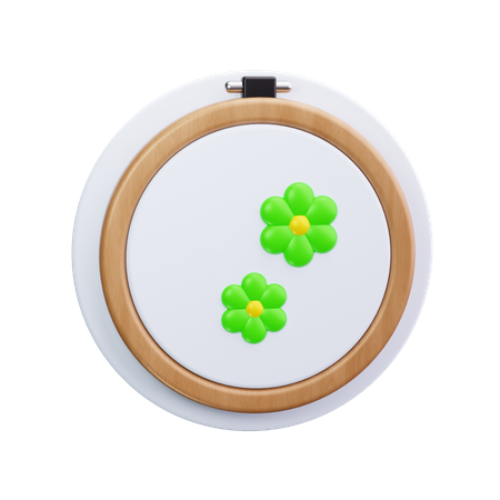 Embroidery hoop  3D Icon