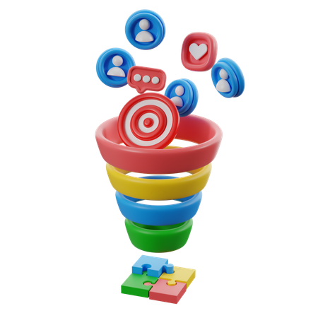 Embudo de marketing  3D Icon
