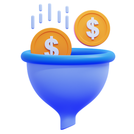 Embudo de marketing  3D Icon