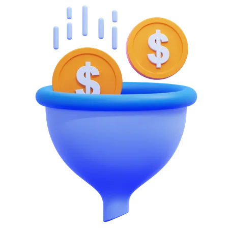 Embudo de marketing  3D Icon