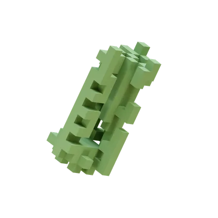 Emerald Cell Fracture  3D Icon