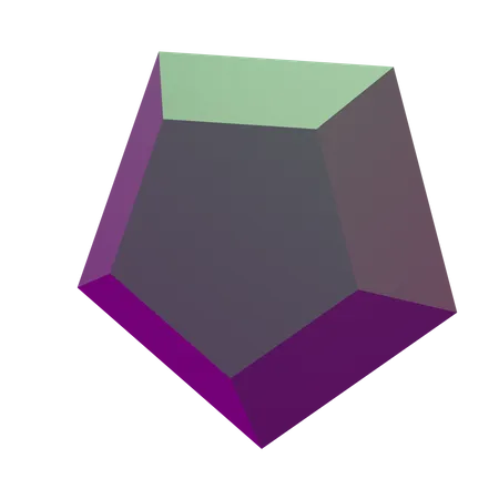 Géométrie de base émeraude  3D Icon