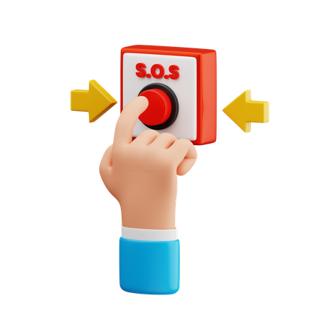 Emergency Button  3D Icon