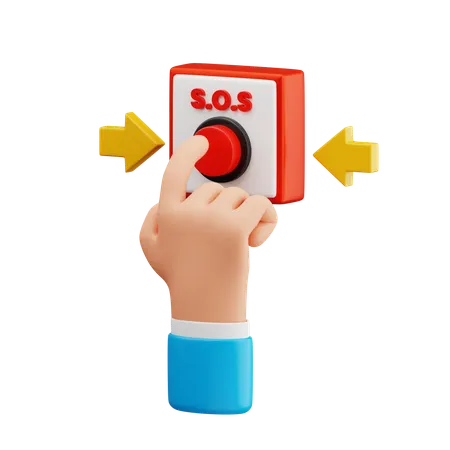 Emergency Button  3D Icon