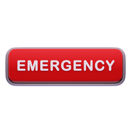 Emergency button  3D Icon