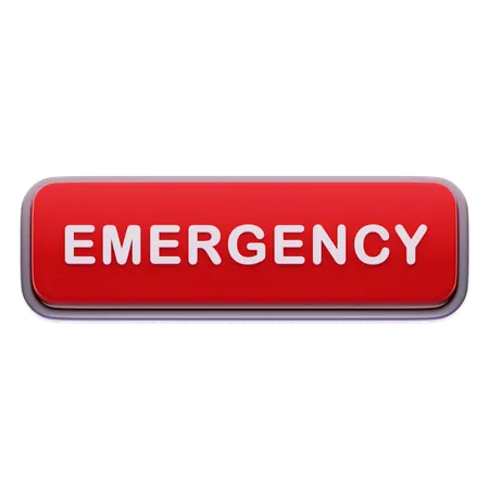 Emergency button  3D Icon