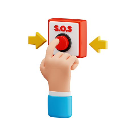 Emergency Button  3D Icon