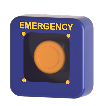 Emergency Button  3D Icon