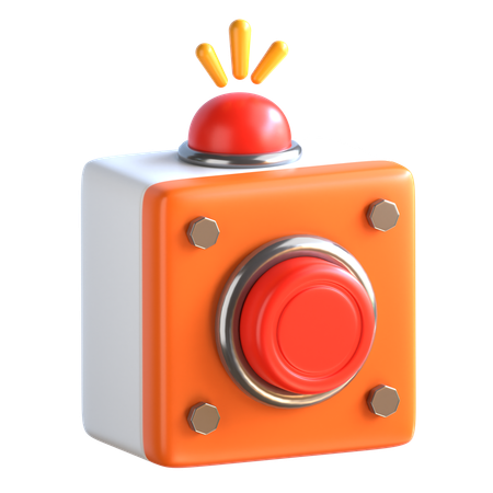 Emergency Button  3D Icon