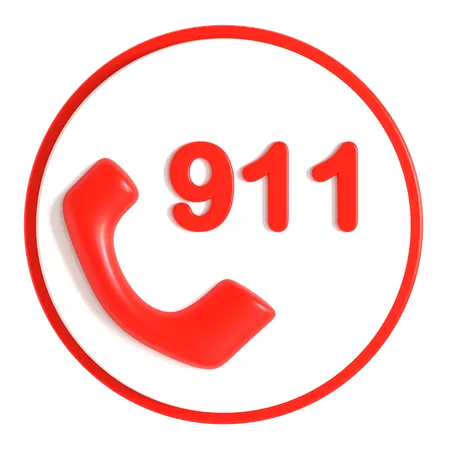 Emergency Call  3D Icon