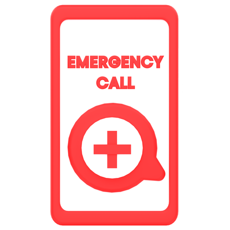 Emergency Call  3D Icon