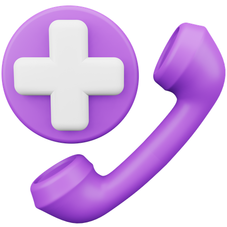 Emergency Call  3D Icon