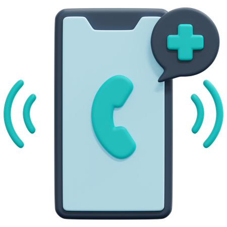 Emergency Call  3D Icon