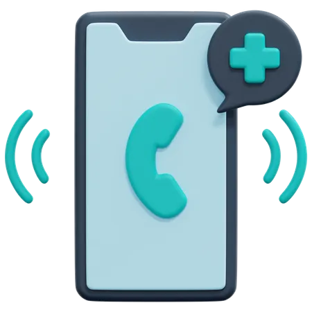 Emergency Call  3D Icon