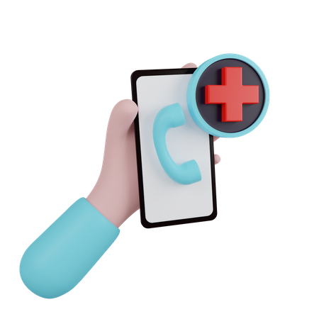 Emergency Call  3D Icon