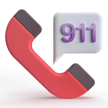 Emergency Call  3D Icon