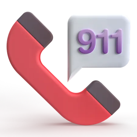 Emergency Call  3D Icon