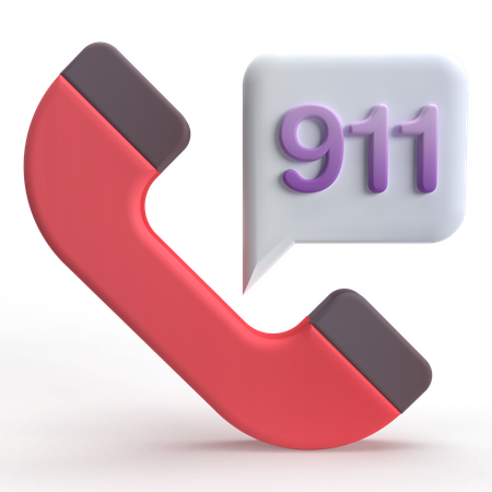 Emergency Call  3D Icon