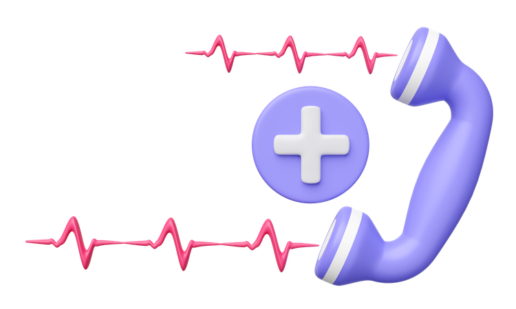 Emergency Call  3D Icon