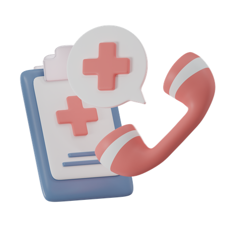 Emergency Call  3D Icon