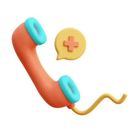 Emergency Call  3D Illustration