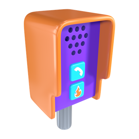 Emergency Call Box  3D Icon