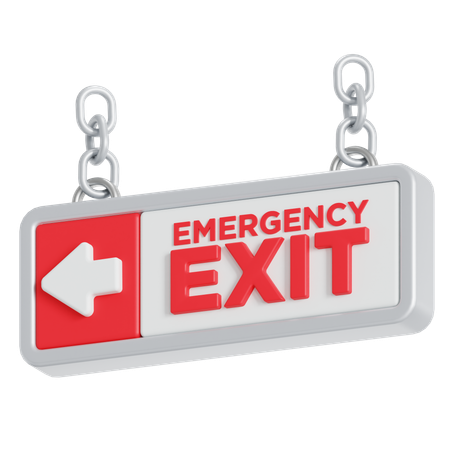 Emergency exit  3D Icon
