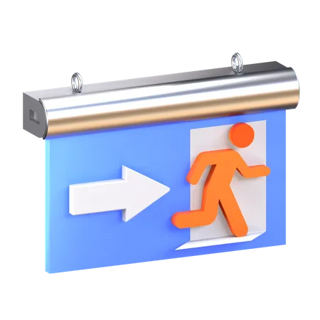 Emergency Exit  3D Icon