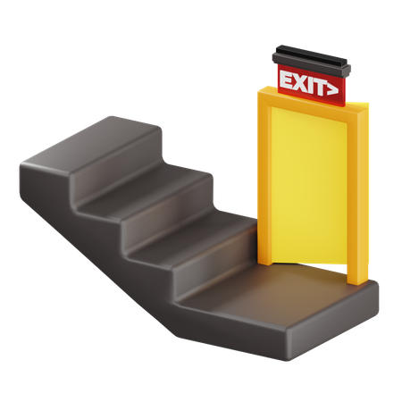 Emergency Exit  3D Icon