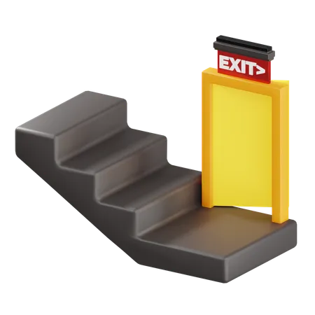 Emergency Exit  3D Icon