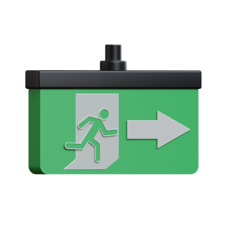Emergency Exit  3D Icon